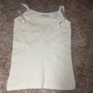 Shapermint Cream Fitted Sleeveless Camisole